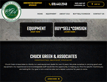 Tablet Screenshot of cgaequipment.com